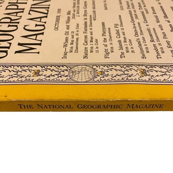 Vintage Natural Geographic Magazine from 1958 Vol CXIV Number 4 - Picture 8 of 9